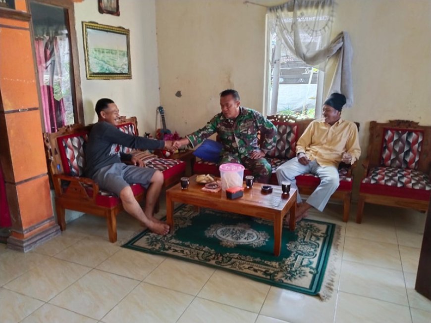 Satgas TMMD Reguler ke-120 Jalin Komunikasi dengan Tokoh Masyarakat Desa Sijenggung