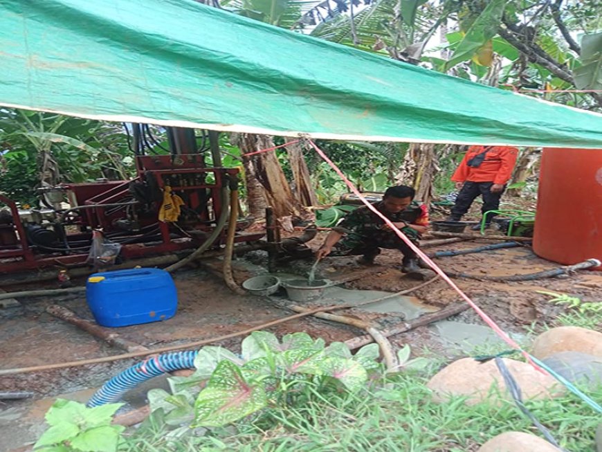 Program Unggulan TMMD Selain Rabat Beton Juga Pembuatan Sumur Bor