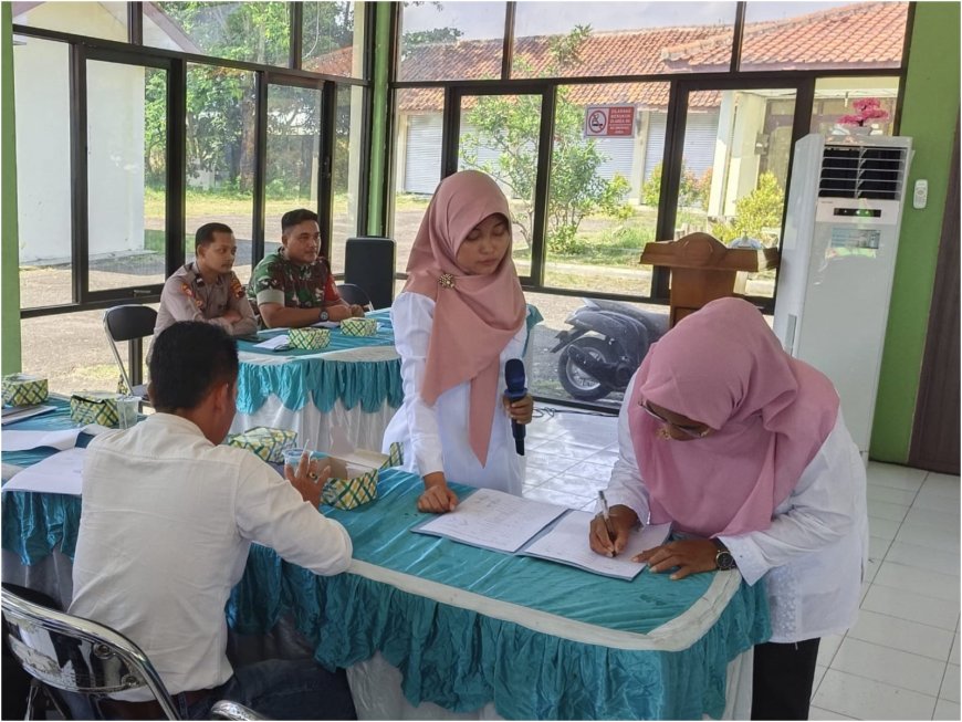 Wakili Danramil, Serda Abuser Hadiri Rakor Rembug Stunting Tingkat Kecamatan Lebaksiu