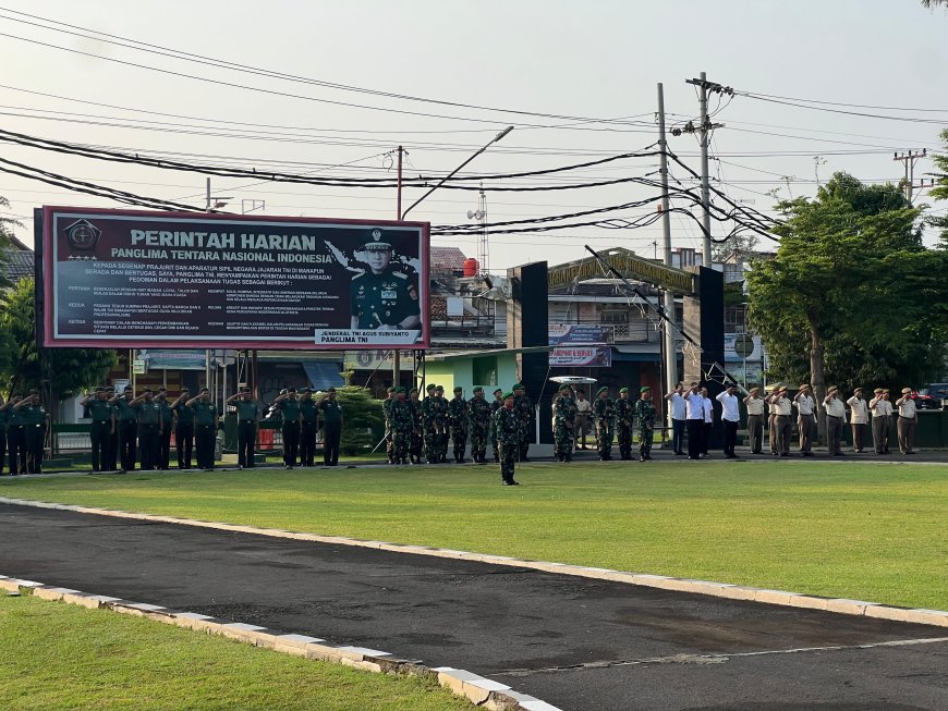 Pupuk Jiwa Nasionalisme, Kodim 0712 Tegal Gelar Upacara Hari Senin