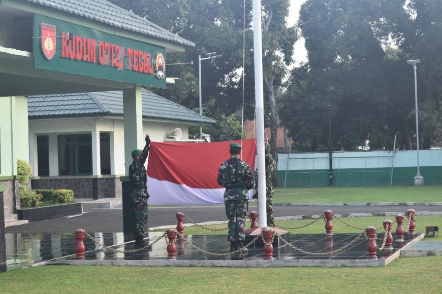 Bacakan Amanat Pangdam Iv Diponegoro, Kasdim Tegal Pimpin Upacara Bendera 17-an Bulan Juni 2024