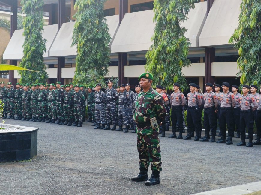 Dandim Tegal Hadiri Apel Deklarasi Pencegahan Dan Pemberantasan Gelap Narkotika (P4GN) Kabupaten Tegal