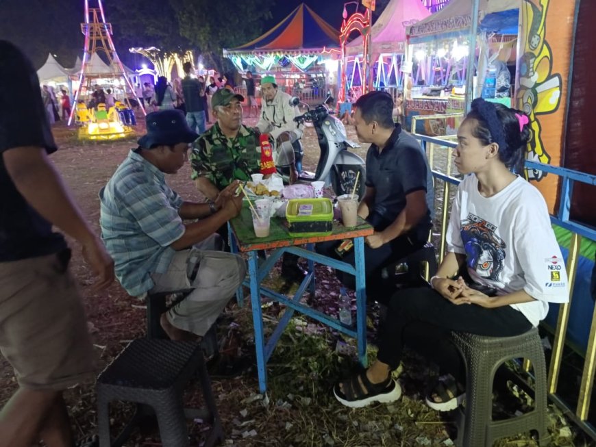 Pastikan Wilayah Aman, Babinsa Koramil Pangkah Aktif Laksanakan Patroli Malam