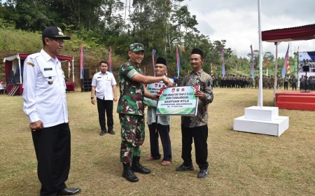 Dandim Banjarnegara Terima Naskah TMMD Sengkuyung Tahap III