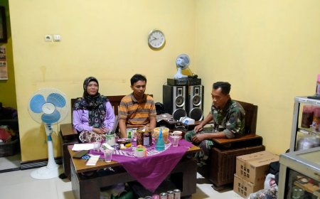 Pererat Silaturahmi, Babinsa Koramil Tarub Anjangsana ke Rumah Warga Binaan