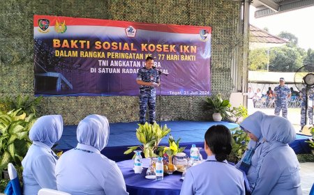 Dandim 0712 Tegal Hadiri Bakti Sosial Peringatan Ke- 77 Hari Bhakti TNI Angkatan Udara Tahun 2024