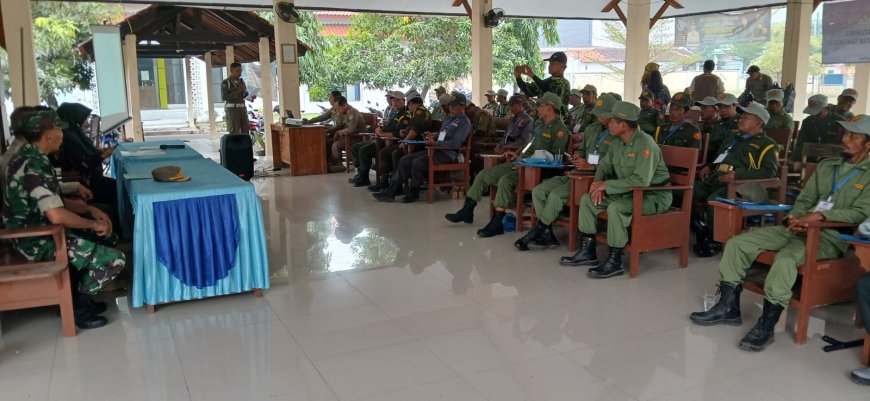 Jelang Pilkada 2024, Babinsa Tarub Berikan Pelatihan Satlinmas