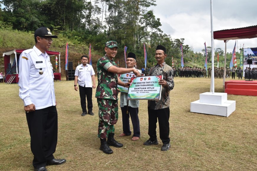 Dandim Banjarnegara Terima Naskah TMMD Sengkuyung Tahap III