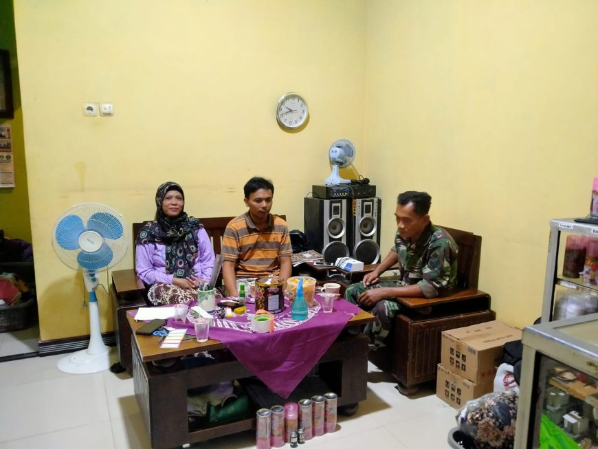 Pererat Silaturahmi, Babinsa Koramil Tarub Anjangsana ke Rumah Warga Binaan