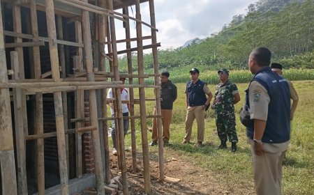 Danramil 13 Banjarmangu Tinjau Lokasi Pompa Air untuk Pengairan Sawah