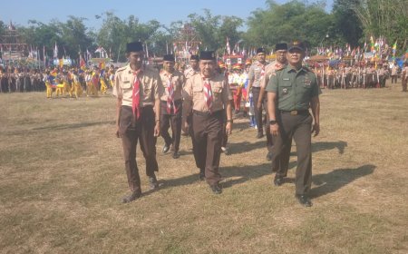 Danramil Suradadi Hadiri Upacara HUT Pramuka Ke – 63 Tahun 2024