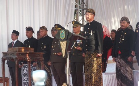 Dandim 0704 Banjarnegara Hadiri Upacara Pengibaran Bendera HUT ke-79 Kemerdekaan RI