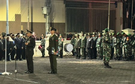 Dandim Tegal Pimpin Apel Kehormatan Dan Renungan Suci HUT RI Ke-79 Tahun 2024 Tingkat Kota Tegal