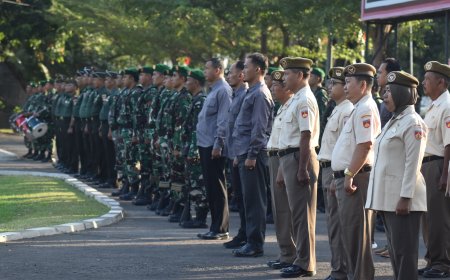 Kodim 0712 Tegal Gelar Upacara Rutin Hari Senin