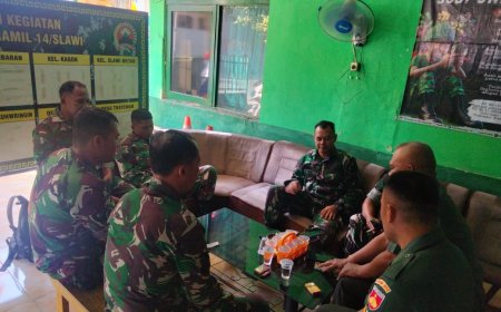 Evaluasi Kinerja, Danramil Berikan Jam Komandan Kepada Anggota