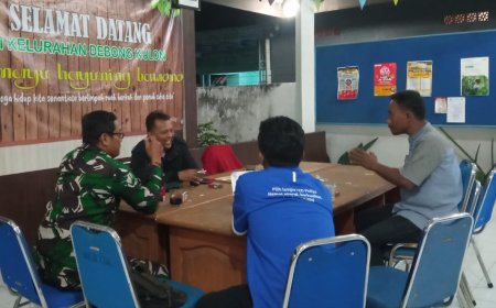 Bina Sinergitas, Babinsa Komsos Dengan Staf Kelurahan