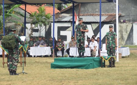 Dandim Tegal Pimpin Upacara Penutupan TMMD Sengkuyung Tahap III Tahun 2024 Di Wilayah Kabupaten Tegal