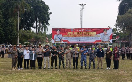 Dandim Tegal Hadiri Apel Gelar Pasukan Operasi Mantap Praja Candi 2024-2025 Tingkat Polres Tegal