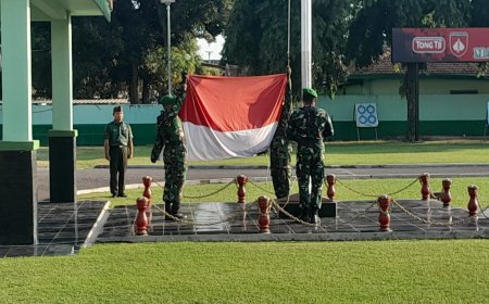 Kodim 0712 Tegal Gelar Upacara Minggu Terakhir Bulan Agustus 2024