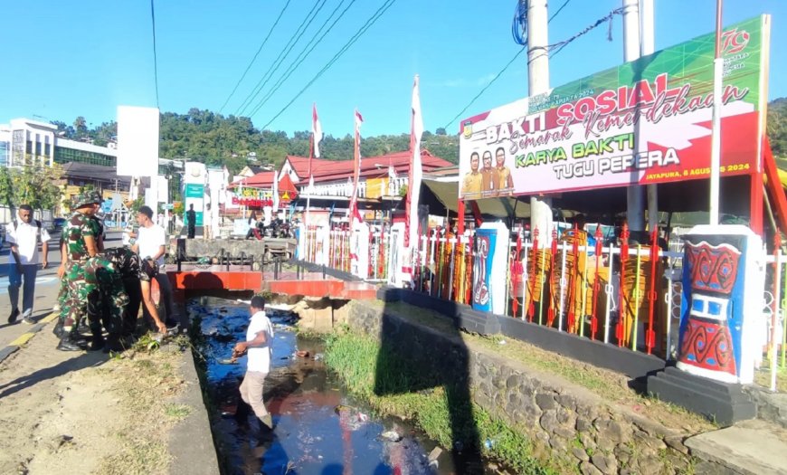 Kenang Sejarah Para Pahlawan Kodim Jayapura Bersama Pemerintah Provinsi Papua Karya Bhakti Di Tugu Papera
