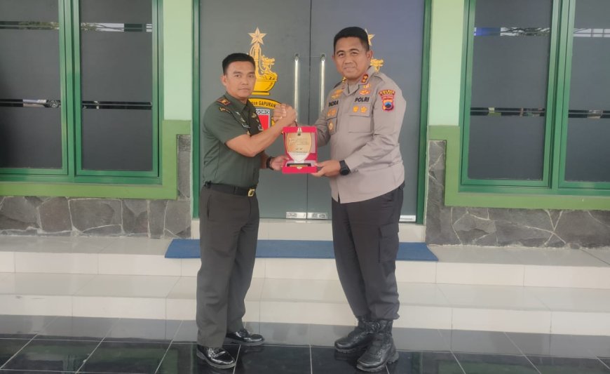 Kapolres Tegal Kunjungi Makodim 0712 Tegal