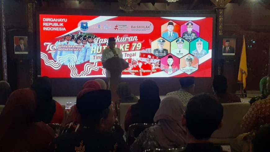 Dandim Tegal Hadiri Tasyakuran Dalam Rangka Peringatan HUT Ke-79 Kemerdekaan RI Tahun 2024 Tingkat Kota Tegal