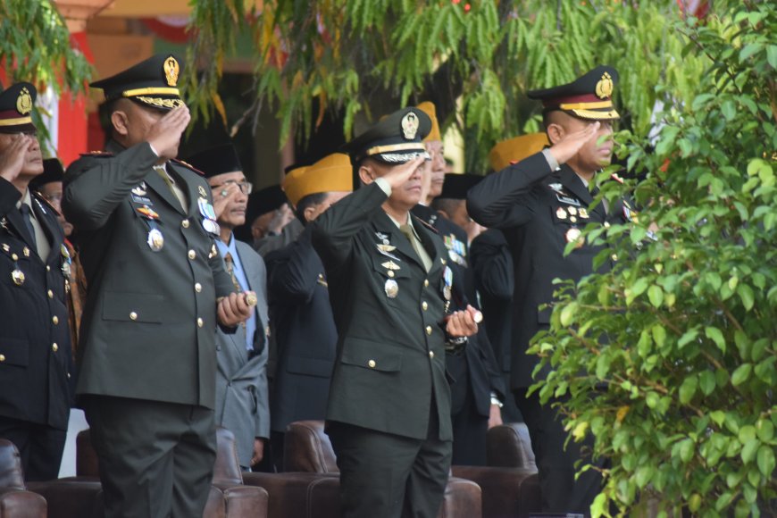 Dandim Tegal Bersama Forkopimda Hadiri Upacara Peringatan HUT RI Ke-79 Tahun 2024