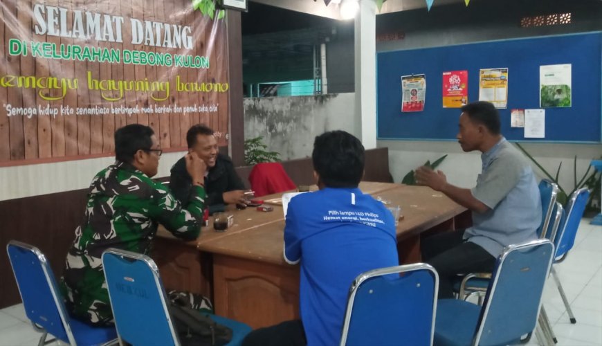 Bina Sinergitas, Babinsa Komsos Dengan Staf Kelurahan