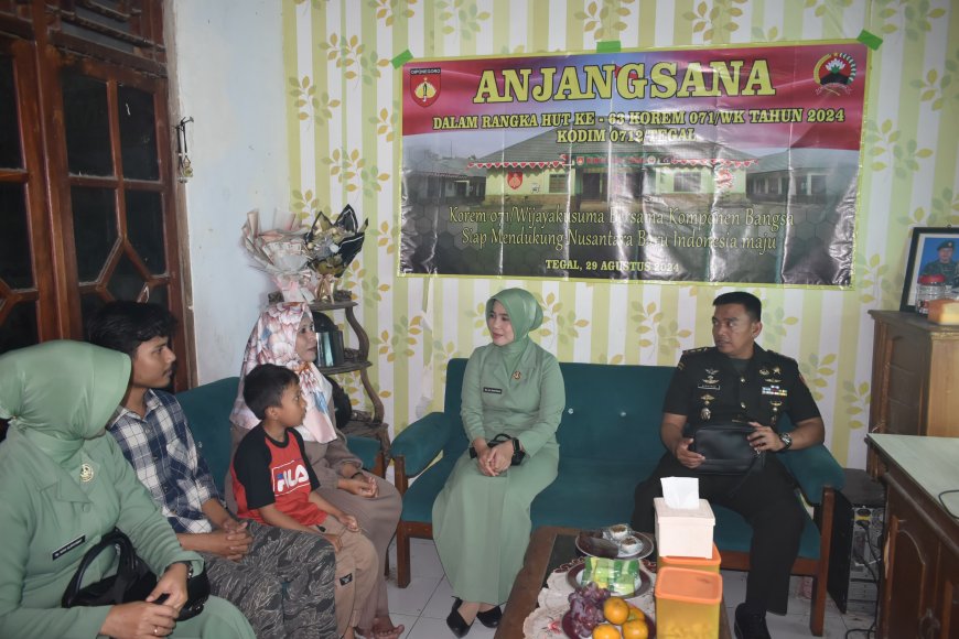 Jelang HUT Korem 071 Ke – 63, Dandim 0712 Tegal Anjangsana Ke Warakawuri