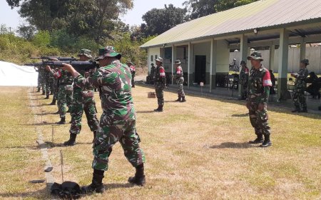 Kodim Tegal Gelar Latihan Menembak Senjata Ringan TW III TA 2024
