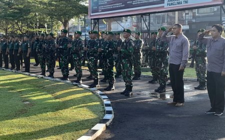 Kodim Tegal Gelar Upacara Mingguan Hari Senin