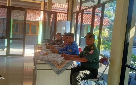 Danramil Slawi Hadiri Kirab Pilkada Serentak Tingkat Kecamatan Slawi