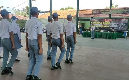 Jelang HUT TNI, Kodim Tegal Gelar Lomba PBB Tingkat SMP Dan SMA