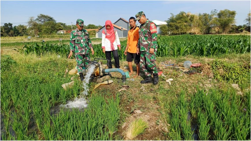Program Pompanisasi Kodim Tegal Bantu Pengairan Petani