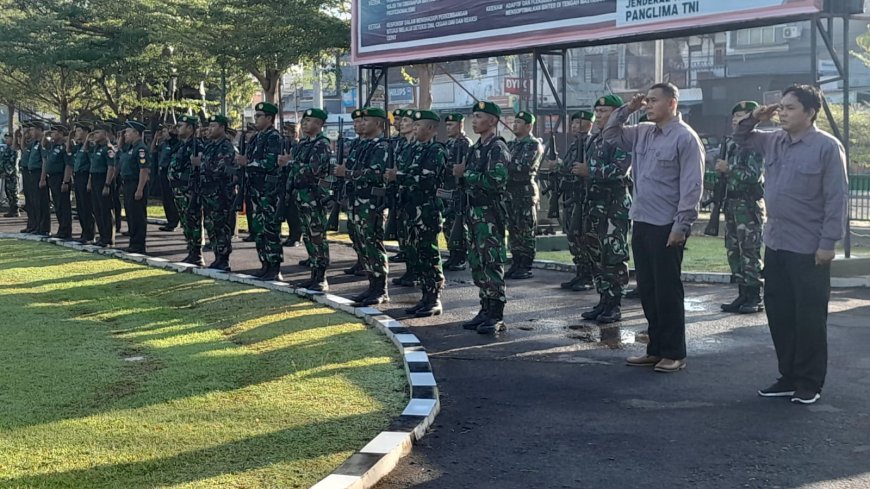 Kodim Tegal Gelar Upacara Mingguan Hari Senin