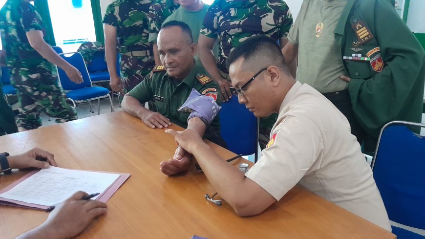 Deteksi Dini Penyakit Jantung, Kodim Tegal Gelar Pemeriksaan EKG Bagi Anggota