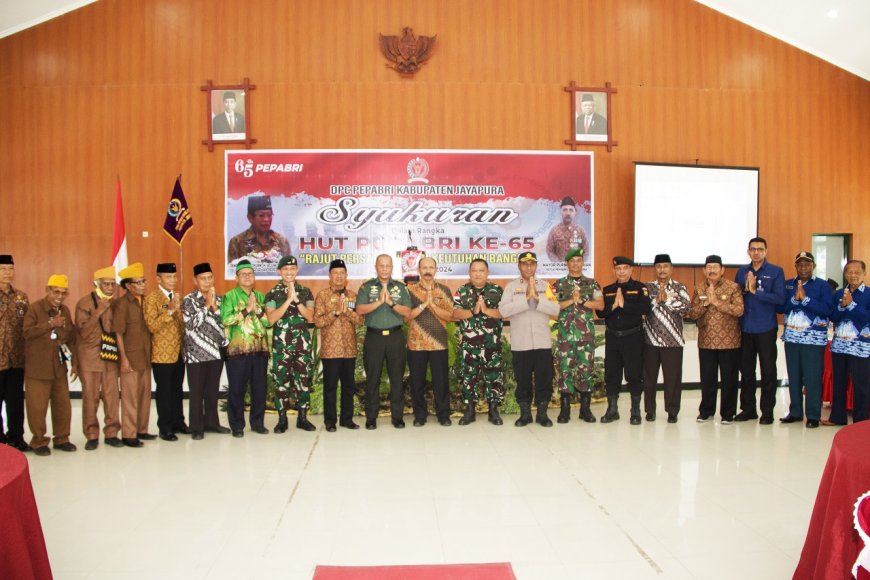 Hut Pepabri Ke - 65 Kepala Staf Kodim Jayapura Ucapkan Selamat Ulang Tahun Kepada Purnawirawan TNI - Polri