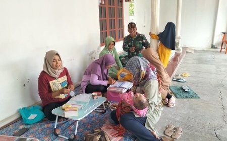 Danramil Slawi Dampingi Posyandu Kelurahan Procot