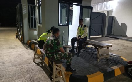 Komsos Dengan Security, Babinsa Penusupan Himbau Tingkatkan Keamanan