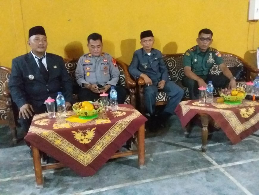 Danramil Mayor Inf Shokib Setyadi Hadiri Pelantikan Perangkat Desa Tarub