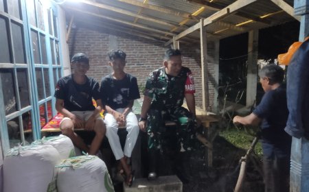 Babinsa Koramil Kramat Sambangi Warga Desa Kemuning