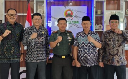Jalin Sinergitas, Pimpinan DPRD Sambangi Kodim 0712 Tegal