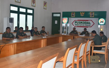 Kodim 0712 Tegal Terima Kunjungan Tim Dalprog Kodam IV Diponegoro