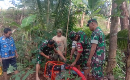 Dampingi Poktan Dalam Kegiatan membantu uji coba  Pompanisasi