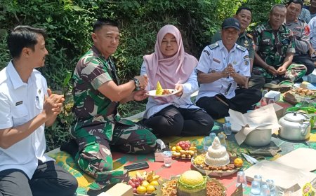 Dandim Tegal Hadiri Syukuran Jembatan Gantung Cenggini