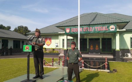 Kodim 0712 Tegal Gelar Upacara 18 November 2024