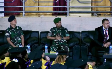 Kepala Staf Kodim Jayapura Menghadiri Wisuda Mahasiswa Universitas Cendrawasih Tahun Akademik 2024