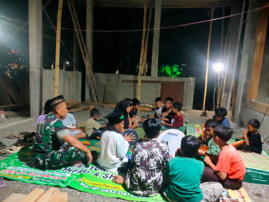Babinsa Koramil 06 Kramat Dukung dan Motivasi Latihan Hadroh