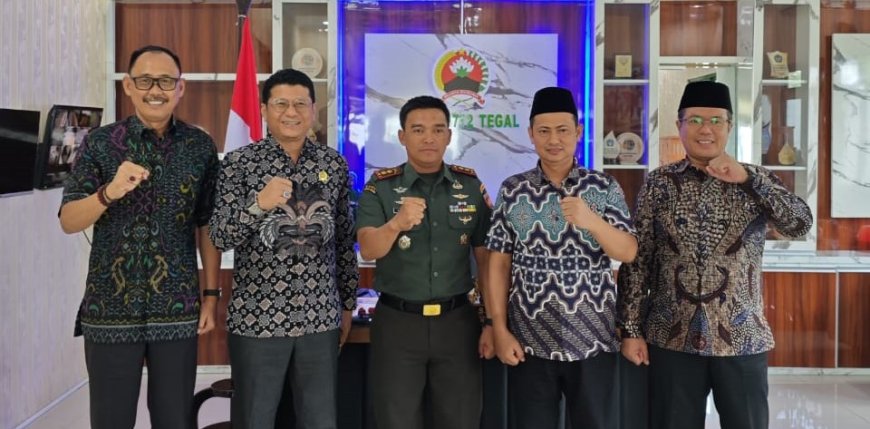 Jalin Sinergitas, Pimpinan DPRD Sambangi Kodim 0712 Tegal