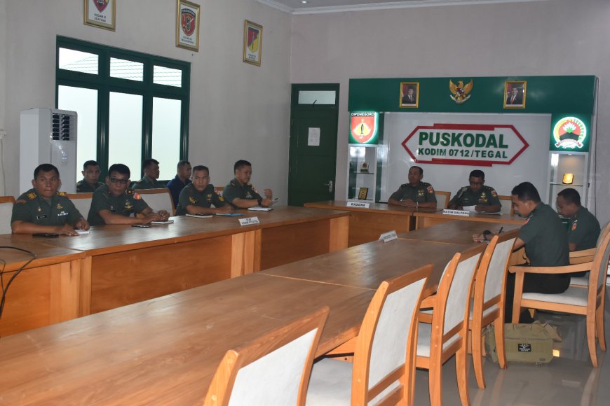 Kodim 0712 Tegal Terima Kunjungan Tim Dalprog Kodam IV Diponegoro